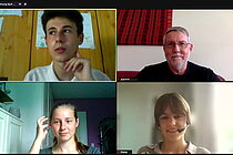 Virtuelles Teammeeting bei der Sommerschule. Foto: J. Dengg, GEOMAR. 