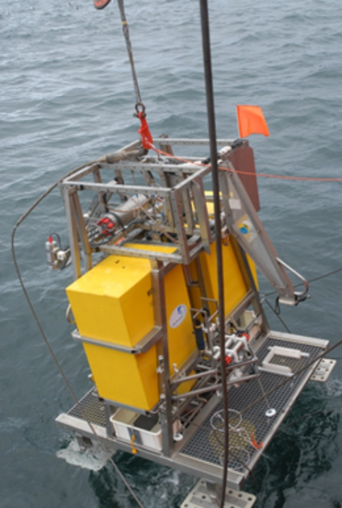 Video-guided deployment of the elevator with launcher on top.