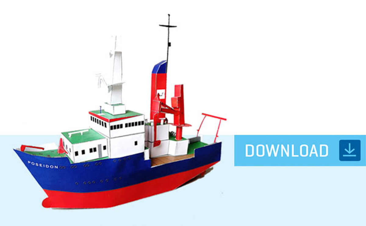 Kartonmodell POSEIDON