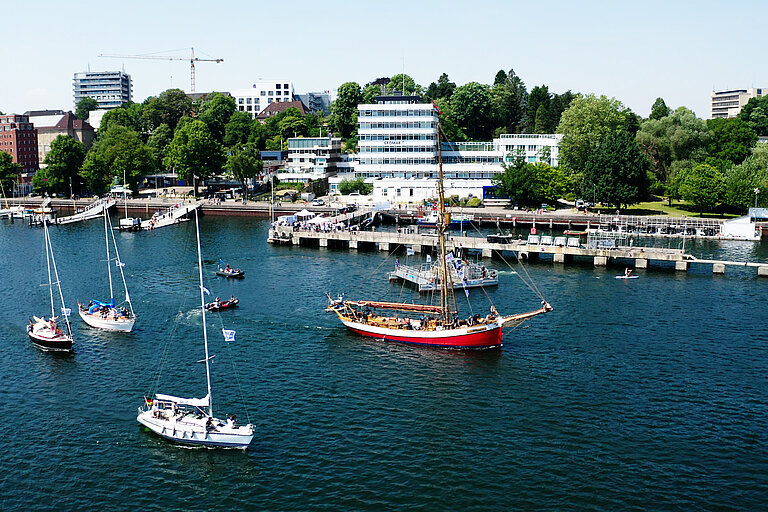 Dagmar Aaen departing from Kiel. Photo: S. Kaehlert, GEOMAR.
