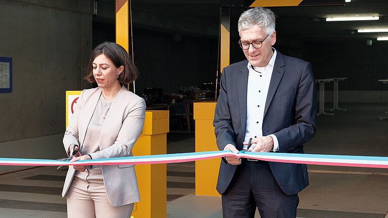 28.09.2021: With the opening of the GEOMAR parking facility, the first construction phase of the GEOMAR extension on the eastern shore was completed.