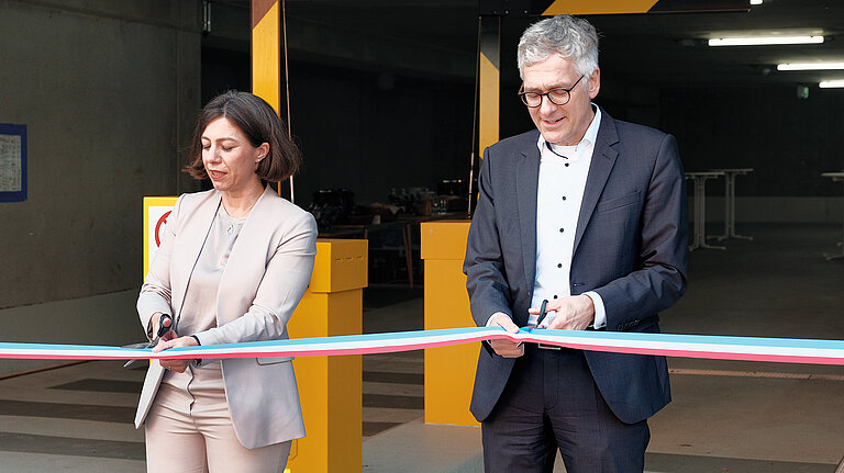 28.09.2021: Mit der Eröffnung des GEOMAR Parkhauses wurde der erste Bauabschnitt der GEOMAR Erweiterung am Ostufer fertiggestellt