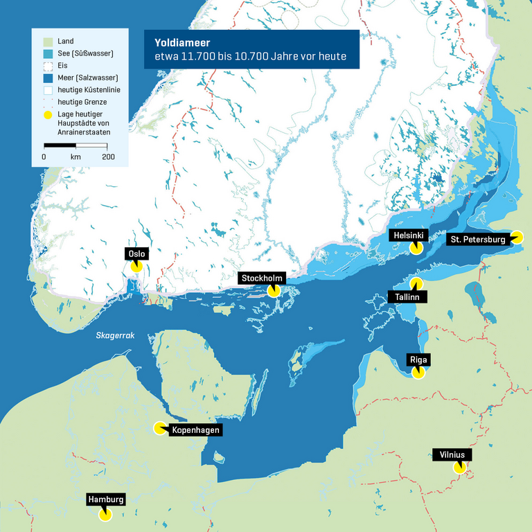 Karte des Yoldiameers