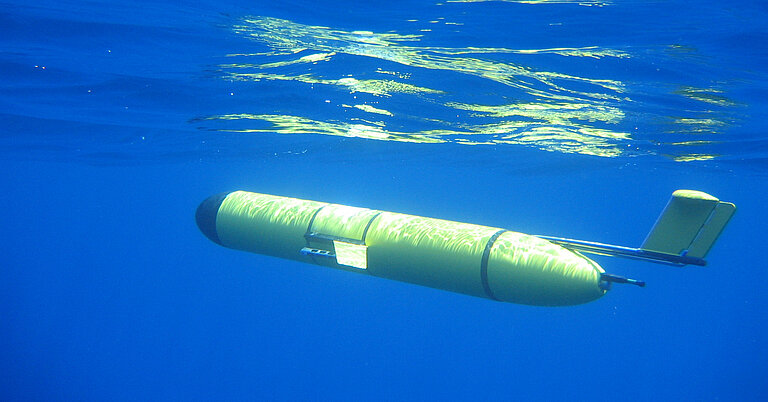 Autonomer Unterwassergleiter. Foto: Pierre Testor.