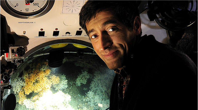 Ranga Yogeshwar im Tauchboot JAGO.