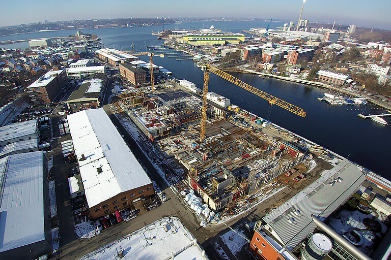 Die Baustelle im ­Februar 2018.