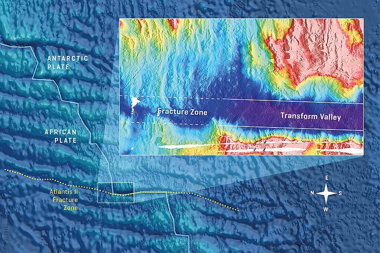 Map of the Atlantis II Fracture Zone