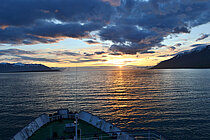 Mitternachtssonne im Eyjafjörður