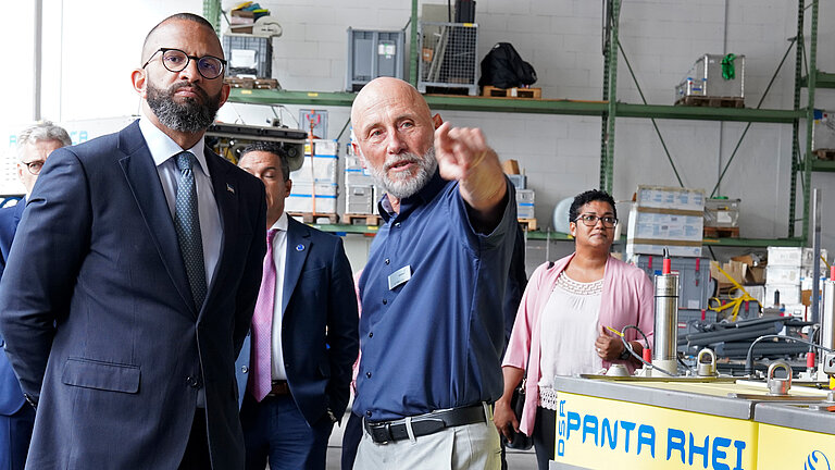 Dr. Peter Linke und Abraão Vicente