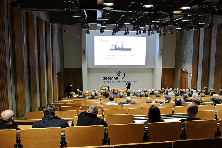 Abschiedssymposium für die POSEIDON im Hörsaal am Ostufer Foto: Charlotte Häfele/GEOMAR
