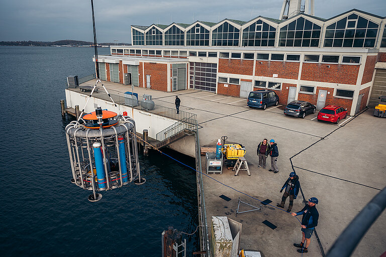 Test der Brennstoffzelle bei der WTD71 in Eckernförde. Foto: Finn K. Flögel.