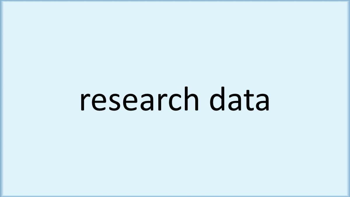 research data