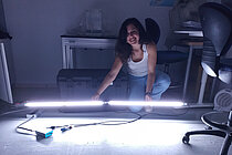 Lichttest im Labor in Spanien