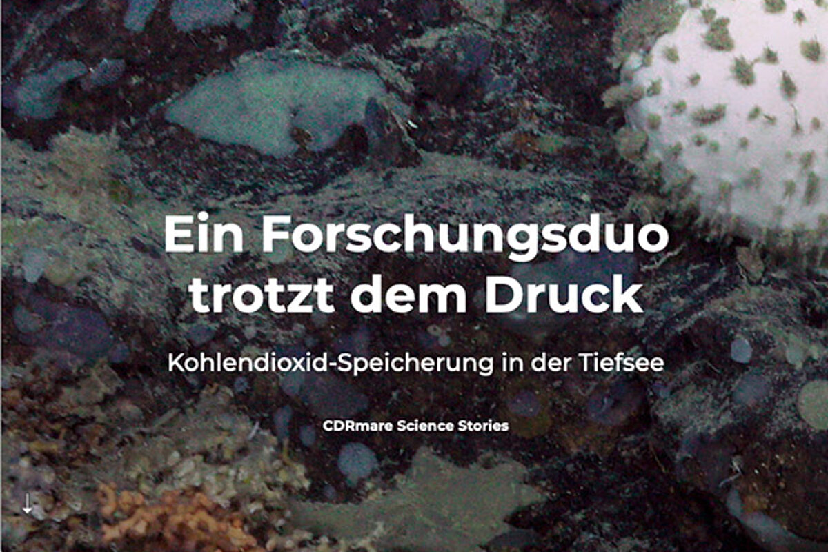 CDRmare Science Story: Ein Forschungsduo trotzt dem Druck