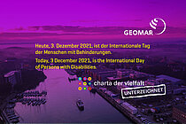 Today, 3 December 2021, is the International Day of Persons with Disabilities.