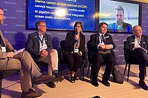 Veranstaltiung zum Nordatlantischen Kohlenstoff-Observatorium im Ozean-Pavillon auf der COP28. Foto: Privat