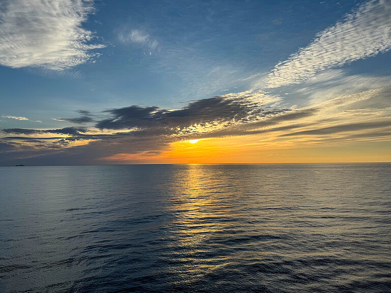 Sunset over the Mediterranean Sea