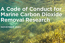 Cover "A Code of Conduct for Marine Carbon Dioxide Removal Research (Ausschnitt)