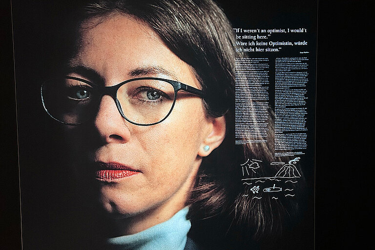 Katja Matthes Portrait Breaking the Surface