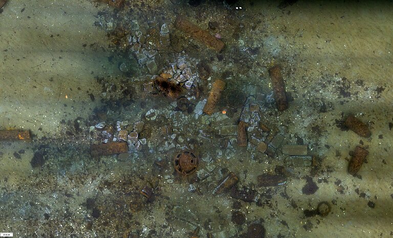 Munition am Boden der Ostsee.