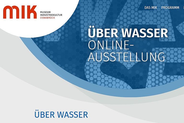 Titelbild der Online-Ausstellung "Über Wasser"