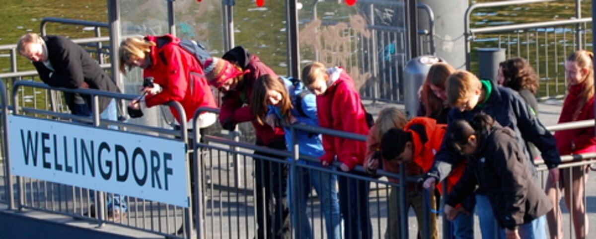 Titelbanner: Probennahme an der Schwentine