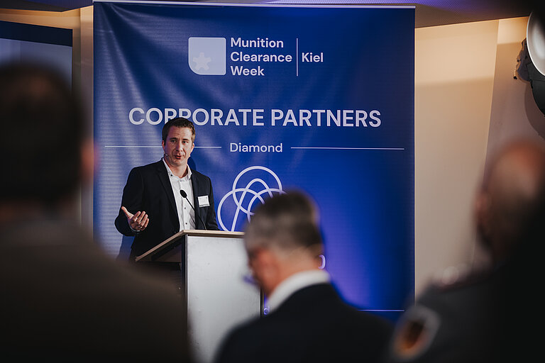 Jann Wendt, north.io GmbH und Initiator der Munition Clearance Week. Foto: Gunnar Dethlefsen 