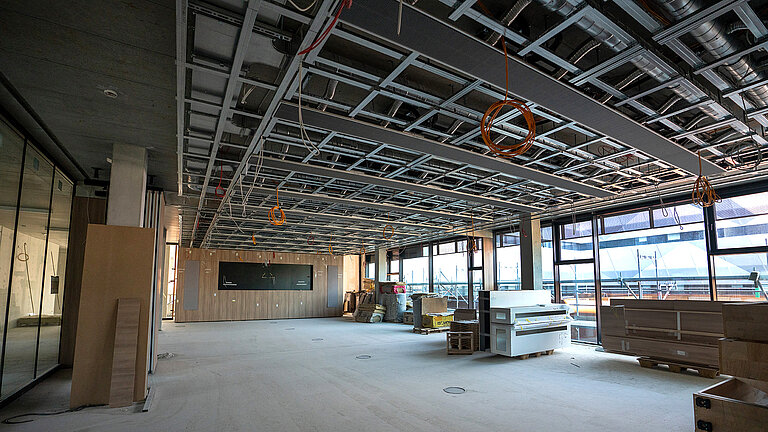 Interior of the conference room in February 2022.