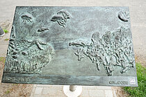 Sicht_Feld - Tafel am GEOMAR Helmholtz-Zentrum für Ozeanforschung Kiel. Foto: A. Villwock, GEOMAR.