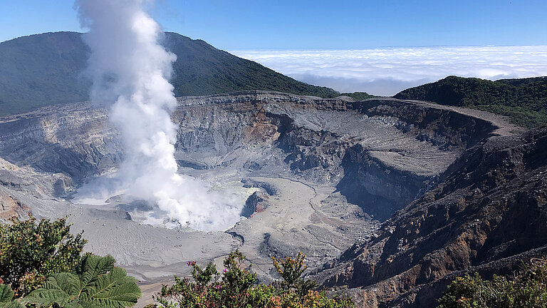 Poás, ein Vulkan in Costa Rica