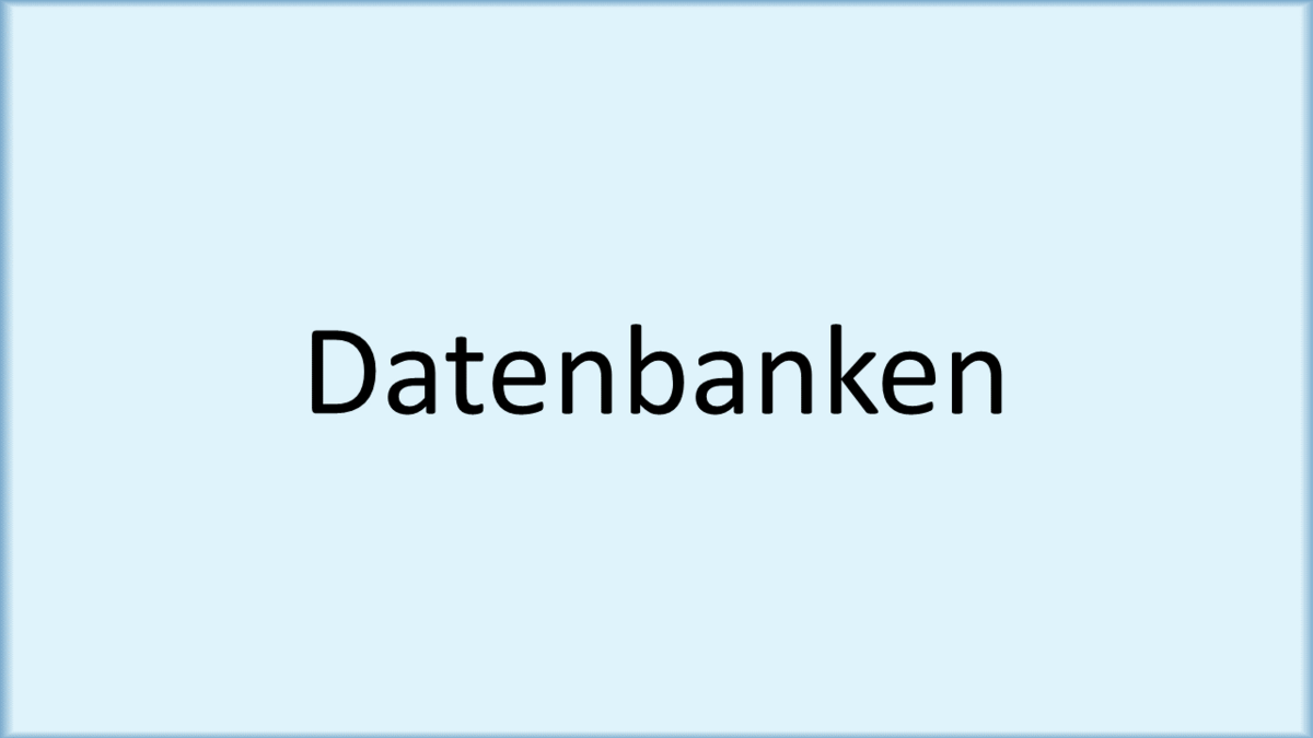 Datenbanken