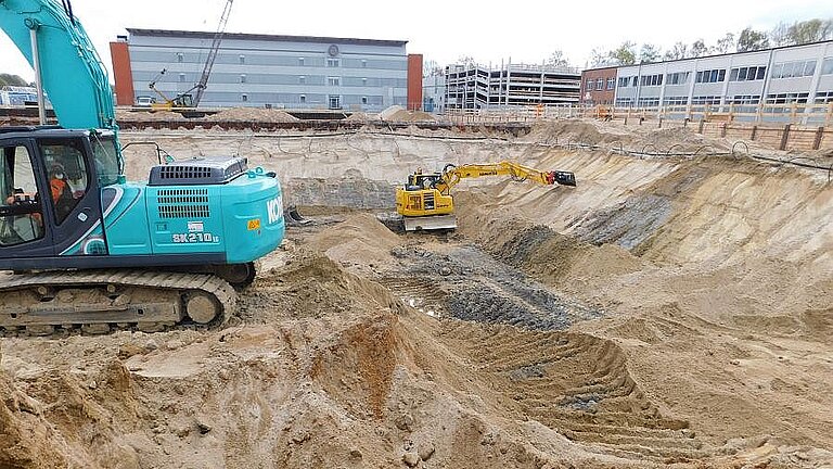 May 2017: Excavation of the building pit