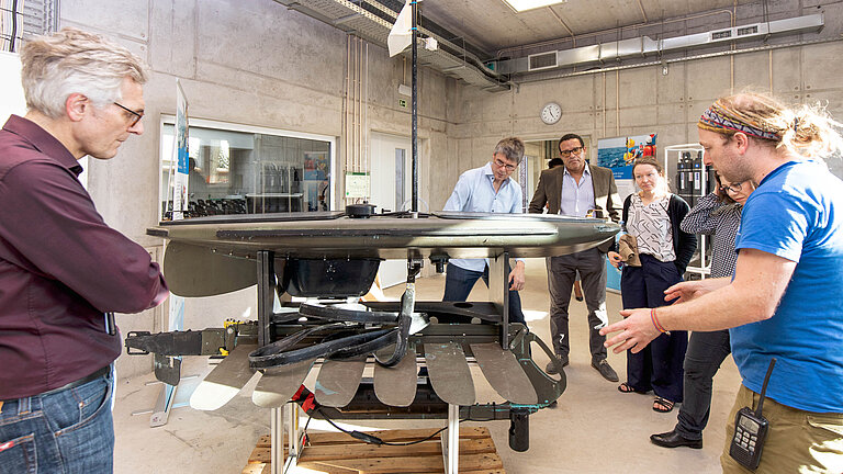 Begutachtung eines Wave Gliders