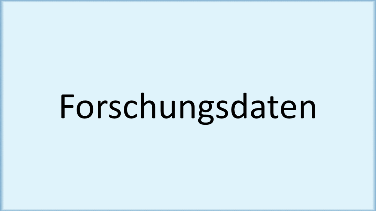 Forschungsdaten