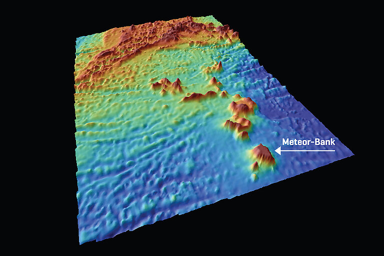 3D-Visualisierung der Meteor-Bank