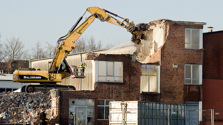 March 2016: Demolition work on building 6