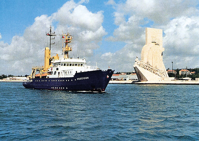 Die POSEIDON in den 1980er Jahren vor Lissabon Foto: Heidi Gonschior