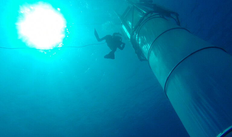 Mesokosmos unter Wasser