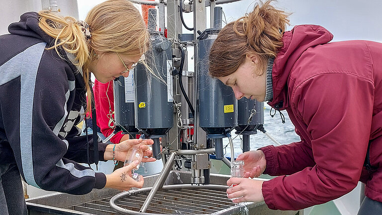 Water sampling at Boknis Eck