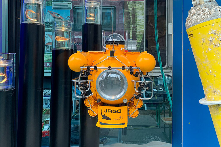 Modell des Tauchboots JAGO