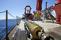 Schwerelot an Bord des Forchungsschiffs SONNE