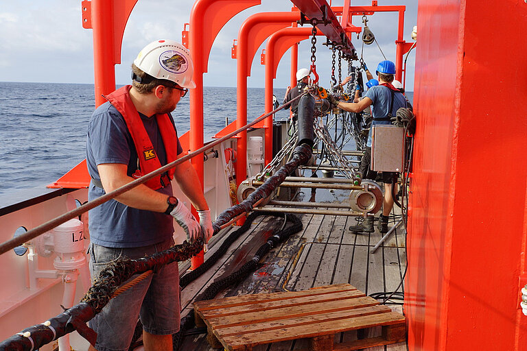 Ausbringen eines Luftpuls-Arrays