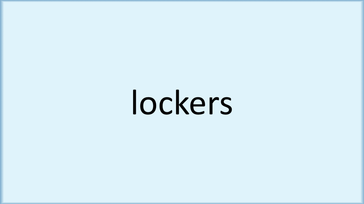 lockers