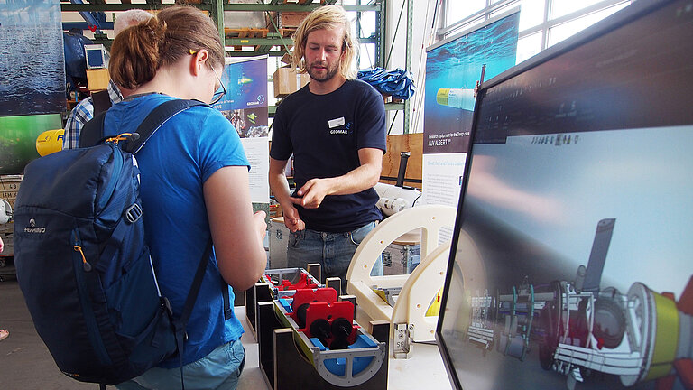 Vorstellung des Projekts während des Tags der offenen Tür am GEOMAR.