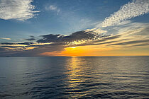 Sonnenuntergang über dem Mittelmeer