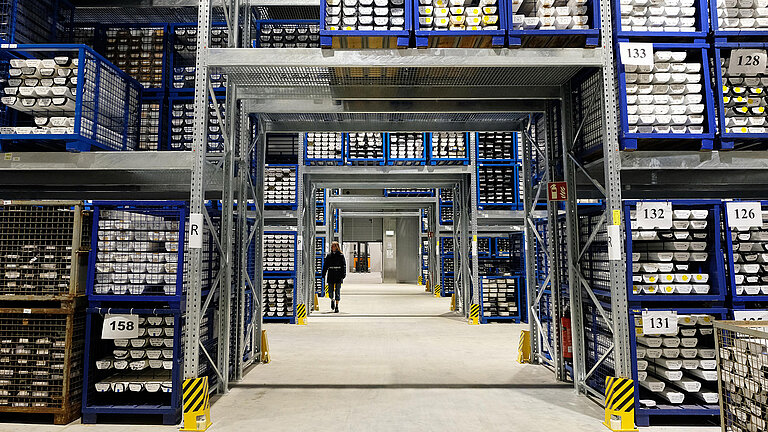 Innenansicht des Zentralen Probenlagers