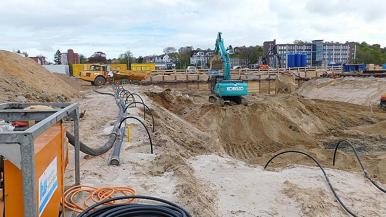 May 2017: Excavation of the building pit.