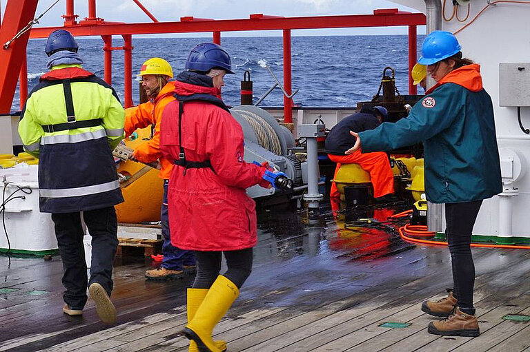 Bergung einer Verankerung