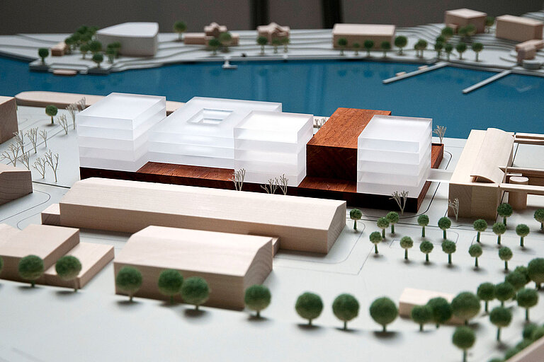 Modell des GEOMAR-Neubaus