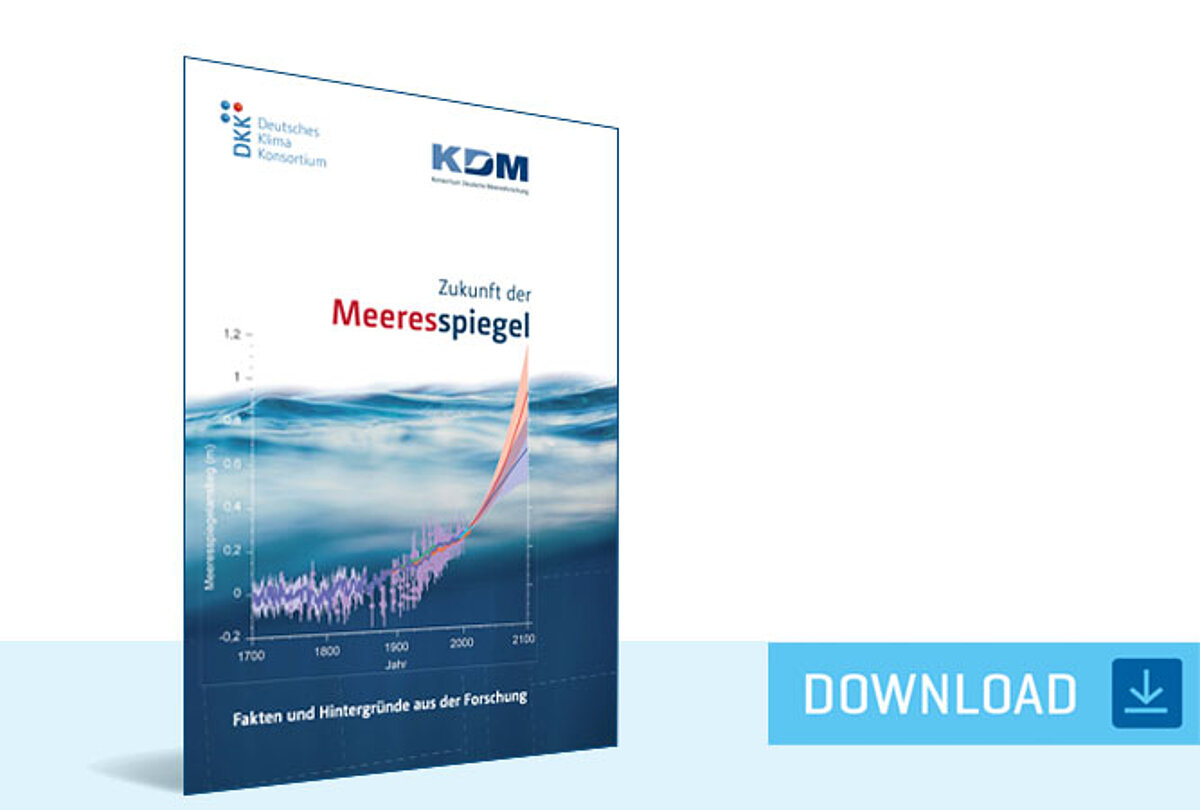 Broschüre "Zukunft der Meeresspiegel - Fakten und Hintergründe aus der Forschung" 